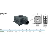 Box distribuzione aria Valsir AriaSilent Box 18 per sistemi di VMC (Ventilazione meccanica controllata) VS0435165