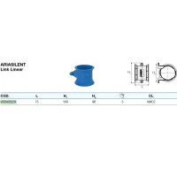 AriaSilent Link Linear L.75 mm per sistemi di VMC (Ventilazione meccanica controllata) VS0435231