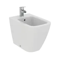 Ideal Standard I.LIFE B bidet a terra monoforo, a filo parete, con foro del troppopieno, colore bianco finitura lucido T461701