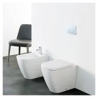 Ideal Standard I.LIFE B bidet a terra monoforo, a filo parete, con foro del troppopieno, colore bianco finitura lucido T461701