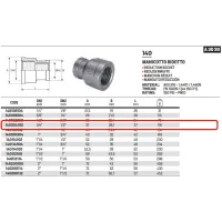 Manicotto ridotto FF 3/4" x 1/2" 316 ISO4144 140304102L