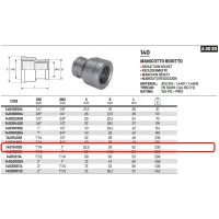 Manicotto ridotto FF 1"1/4 x 1" 316 ISO4144 140114100L