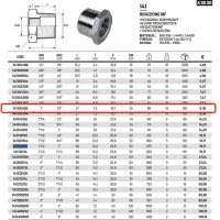 Riduzione MF 1" x 1/2" AISI316 ISO4144 141100102L