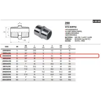 Vite doppia 3/8" AISI316 - ISO4144 280308316L