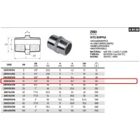 Vite doppia 1/2" AISI316 - ISO4144 280102316L