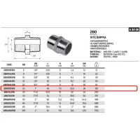 Vite doppia 1" AISI316 - ISO4144 280100316L