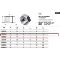 Calotta esagonale 1/2" AISI 316 ISO4144 300102316L