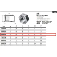 Calotta esagonale 3/4" AISI 316 ISO4144 300304316L