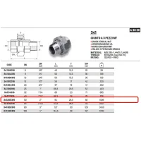 Giunto a 3 pz MF 2" AISI 316 - ISO4144 341200316L