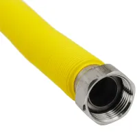 Flessibile sstensibile per allacciamento caldaia gas- ø 1/2" x ø 3/4" MF - 130 ÷ 220 mm rivestito in polietilene giallo 00000016215