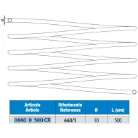 Tubo di rame cromato in rotolo ø10 mm - conf. 5 metri 06600500CR