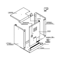 Cassetta zincata per contatore gas - a porta unica - 500 x 300 x 240 mm (pannello posteriore da acquistare separatamente cod.00000051201) 00000050439