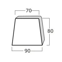 Tappo per supporto a pavimento - 100x80 mm 00000011219