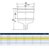 Tappo raccogli condensa ø 80 mm per sistema rigido monoparete (NORME UNI EN 14471 - UNI 11528 - UNI 7129) 00000051288