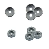 Kit antivibranti 48  40x20 mm per pavimento realizzati in gomma naturale vulcanizzata con inserti metallici filettati M8 (busta da 4 pezzi completi di dadi e rondelle) 00000011214