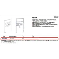 Supporto autoportante per lavabo sospeso per pareti in cartongesso, int. 120 - 330 mm 239000005