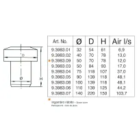 Durgo valvola di aerazione in plastica ABS ø32 mm 9.3983.01