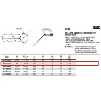 Collare verniciato bianco per tubo fumo d. 100 mm 353100000