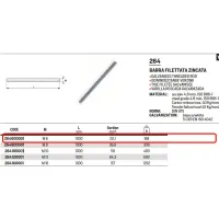 Barra filettata zincata M6 L.1000 mm 264600001