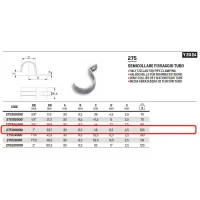 Semicollare ø1" per fissaggio tubo 275100000