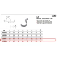 Semicollare ø1"1/2 per fissaggio tubo 275112000