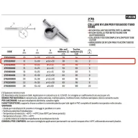 Collare nylon ø12 mm per fissaggio tubo rame 270120000