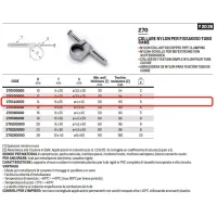 Collare nylon ø14 mm per fissaggio tubo rame 270140000