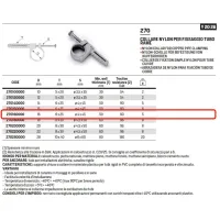 Collare nylon ø16 mm per fissaggio tubo rame 270160000