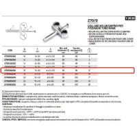 Collare nylon doppio ø16 per fissaggio tubo rame 270160200