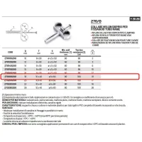 Collare nylon doppio ø18 per fissaggio tubo rame 270180200