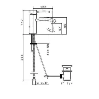 EL-X miscelatore monocomando lavabo cromo newform 60610.21.018