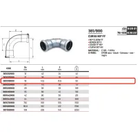 Curva 90° FF ø18 a pressare 381018900