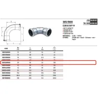 Curva 90° FF ø28 a pressare 381028900