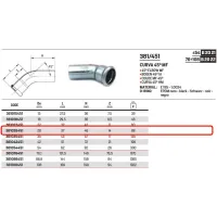 Curva 45° MF ø28 a pressare 381028451