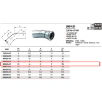 Curva 45° MF ø35 a pressare 381035451