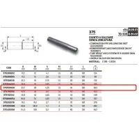 Giunto a saldare senza zincatura ø28 STEELPRES 375100028