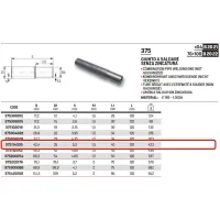 Giunto a saldare senza zincatura ø35 STEELPRES 375114035