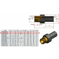 Raccordo di transizione Nupi maschio - diametro 25 x 3/4" in PE e ottone 12ERFM2534