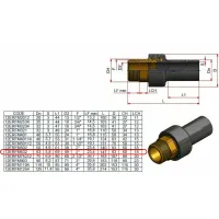 Raccordo di transizione Nupi maschio - diametro 63 x 2" in PE e ottone 12ERFM632