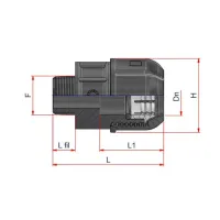 Raccordo filettato diritto Nupi maschio - diametro 32 mm - 1" in PE 10KRFM3210