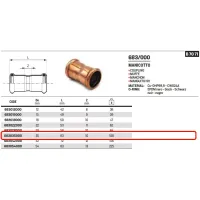 Manicotto ø35 AESPRES in rame a pressare 683035000