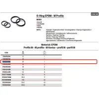 O-Ring EPDM nero - Profilo M - ø22 mm 11502230N