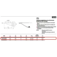 Coppia di mensole plastificate bianche per fissaggio lavabo e lavatoio - L. 340 mm 254340000