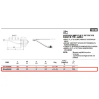 Coppia di mensole plastificate bianche per fissaggio lavabo e lavatoio - L. 460 mm 254460000