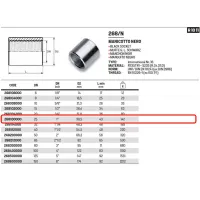 Manicotto nero ø1"F acciaio 268100000