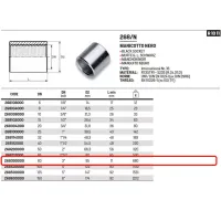 Manicotto nero ø3"F acciaio 268300000