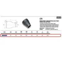 Riduzione concentrica ø42,4 x 33,7 in acciao a saldare 276424337