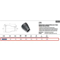 Riduzione concentrica ø60,3 x 33,7 in acciao a saldare 276603337