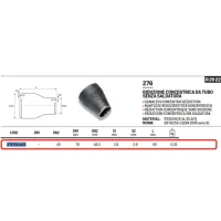 Riduzione concentrica ø70 x 48,3 in acciao a saldare 276700483