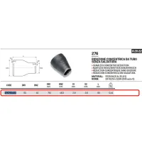 Riduzione concentrica ø76,1 x 48,3 in acciao a saldare 276761483